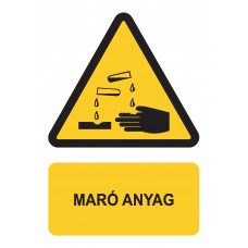 Figyelmeztető jelzések - Maró anyag